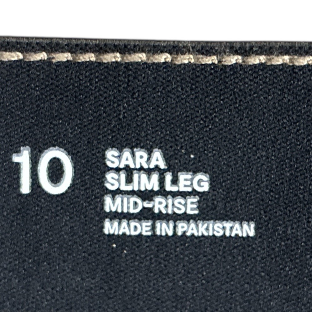 Liz Claiborne Jeans Womens Sara Slim Leg Mid Rise Pants, Taupe, Women's Size 10 - Picture 7 of 8